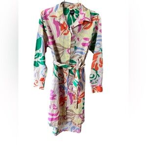 GAP Multicolor Long Sleeve Dress